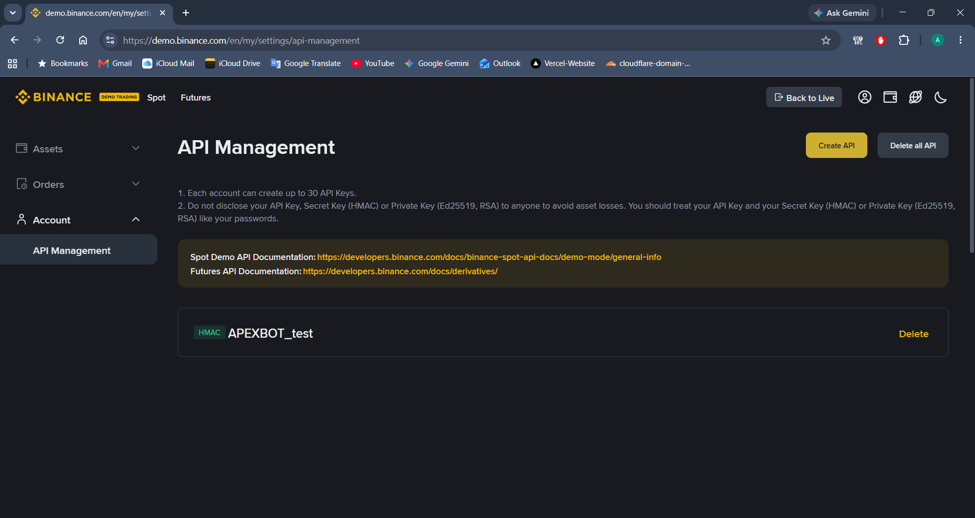 Binance Demo Trading Portal